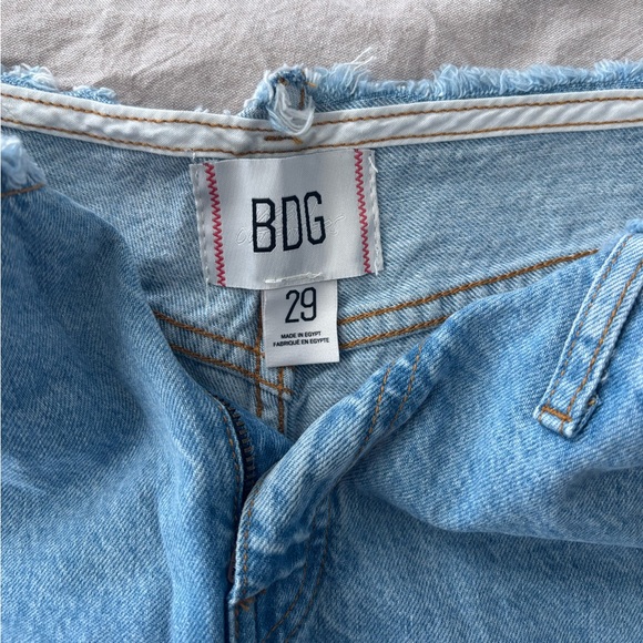 BDG Denim Shorts Cut Waistband Style - Picture 3 of 4